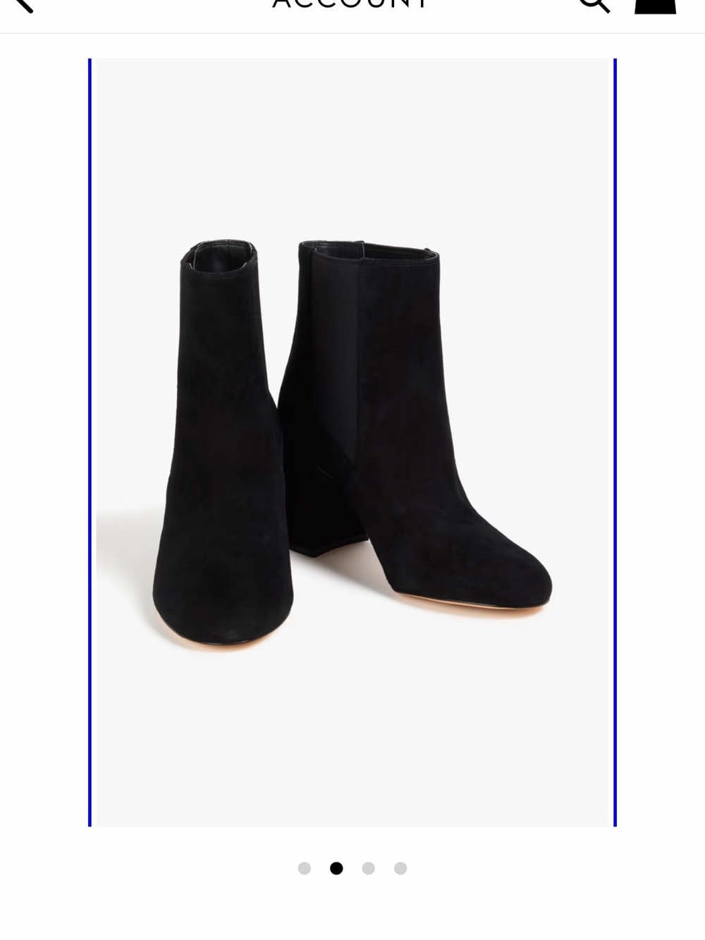 Stuart Weitzman Black Suede Ankle Booties with Block Heel